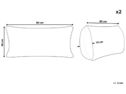 Lot De 2 Oreillers En Plumes Et Duvet De Canard 40 X 80 Cm KARIJANG -Literie Magasin oreiller 22784979