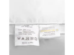 Lot De 2 Oreillers En Plumes Et Duvet De Canard 80 X 80 Cm KARIJANG -Literie Magasin oreiller 22808453