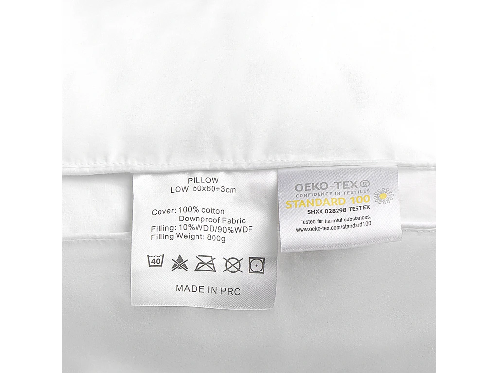 Lot De 2 Oreillers En Plumes Et Duvet De Canard 50 X 60 Cm KARIJANG 7 Lot De 2 Oreillers En Plumes Et Duvet De Canard 50 X 60 Cm KARIJANG – Image 7