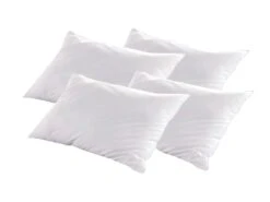 BELLECOUR LITERIE | Lot De 4 Oreillers 40x60 Cm LUXOTEL | Fibres Creuses | Moelleux