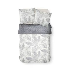 TODAY Parure De Lit 2 Personnes 240X260 Coton Imprime Beige Floral SUNSHINE