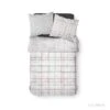 TODAY Parure De Lit 2 Personnes 240X260 Coton Imprime Blanc Graphique SUNSHINE