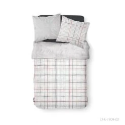 TODAY Parure De Lit 2 Personnes 240X260 Coton Imprime Blanc Graphique SUNSHINE