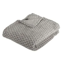 Plaid Flanelle Imprimé Otto 125 X 150 Cm - Gris