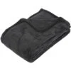 Plaid Microfibre - 125 X 150 Cm - Gris Foncé