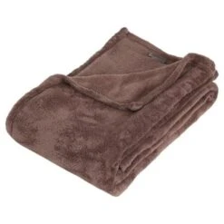 Plaid Microfibre - 125 X 150 Cm - Taupe