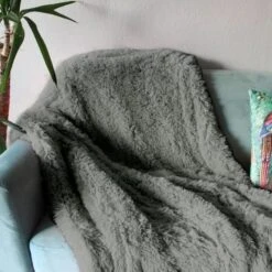 Plaid NEO YOGA Gris Clair 120 X 150 Cm