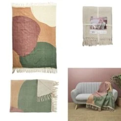 Plaid Poesie Formelle M6 - 120 X 150 Cm - Coton - Multicolore - HOME DECO FACTORY -Literie Magasin plaid poesie formelle m6 120 x 150 cm coton multicolore home deco factory 3664944383802 1243405