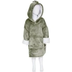 Plaid Sweat A Capuche Dino - Vert