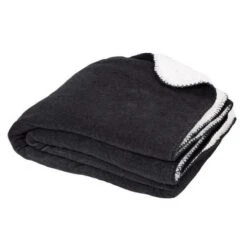 Plaid SWEET 130x150cm - 100% Polyester - Plomb