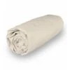 SOLEIL D'OCRE Drap Housse Camille - Coton Percale - 140 X 190 Cm - Ecru
