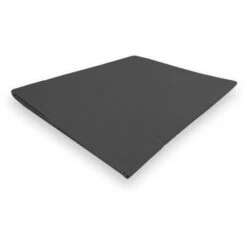 SOLEIL D'OCRE Drap Plat Camille - Coton Percale - 240 X 300 Cm - Anthracite
