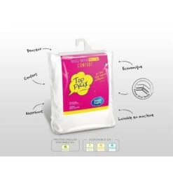 SWEETNIGHT Protege-matelas TOP PRIX 140x190 / 200 Cm - Blanc -Literie Magasin sweetnight protege matelas top prix 140x190 200 cm blanc 3377720101780 513985