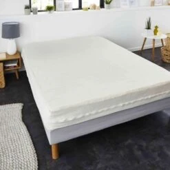 SWEETNIGHT Rénove-matelas ANDREA 90x190 / 200 Cm - Blanc